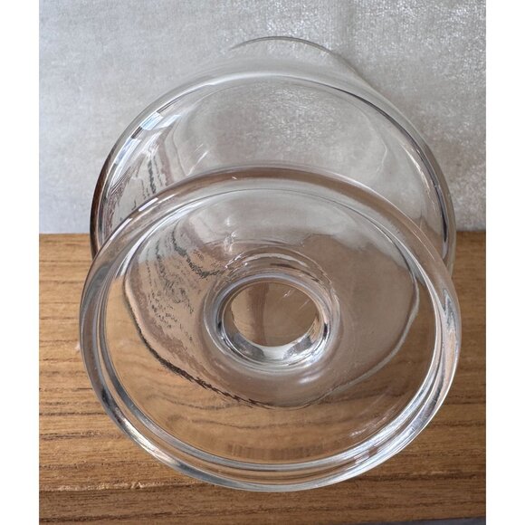 VTG Advertising Lotion D'Houbigant Stemmed Brandy Sniffer Glass Gold Accents - Picture 5 of 8